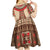 Samoa Language Week Kid Short Sleeve Dress Samoan Motif With Red Hibiscus