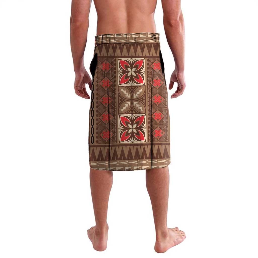 Samoa Language Week Lavalava Samoan Motif With Red Hibiscus LT05 - Polynesian Pride