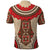 Samoa Language Week Polo Shirt Samoan Motif With Red Hibiscus