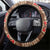 Samoa Language Week Steering Wheel Cover Samoan Motif With Red Hibiscus