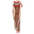 Samoa Language Week Tank Maxi Dress Samoan Motif With Red Hibiscus