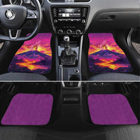 Hawaii Kilauea Volcano Car Mats There Is Pele Goddess Of The Volcano LT05 Set 4pcs Purple - Polynesian Pride