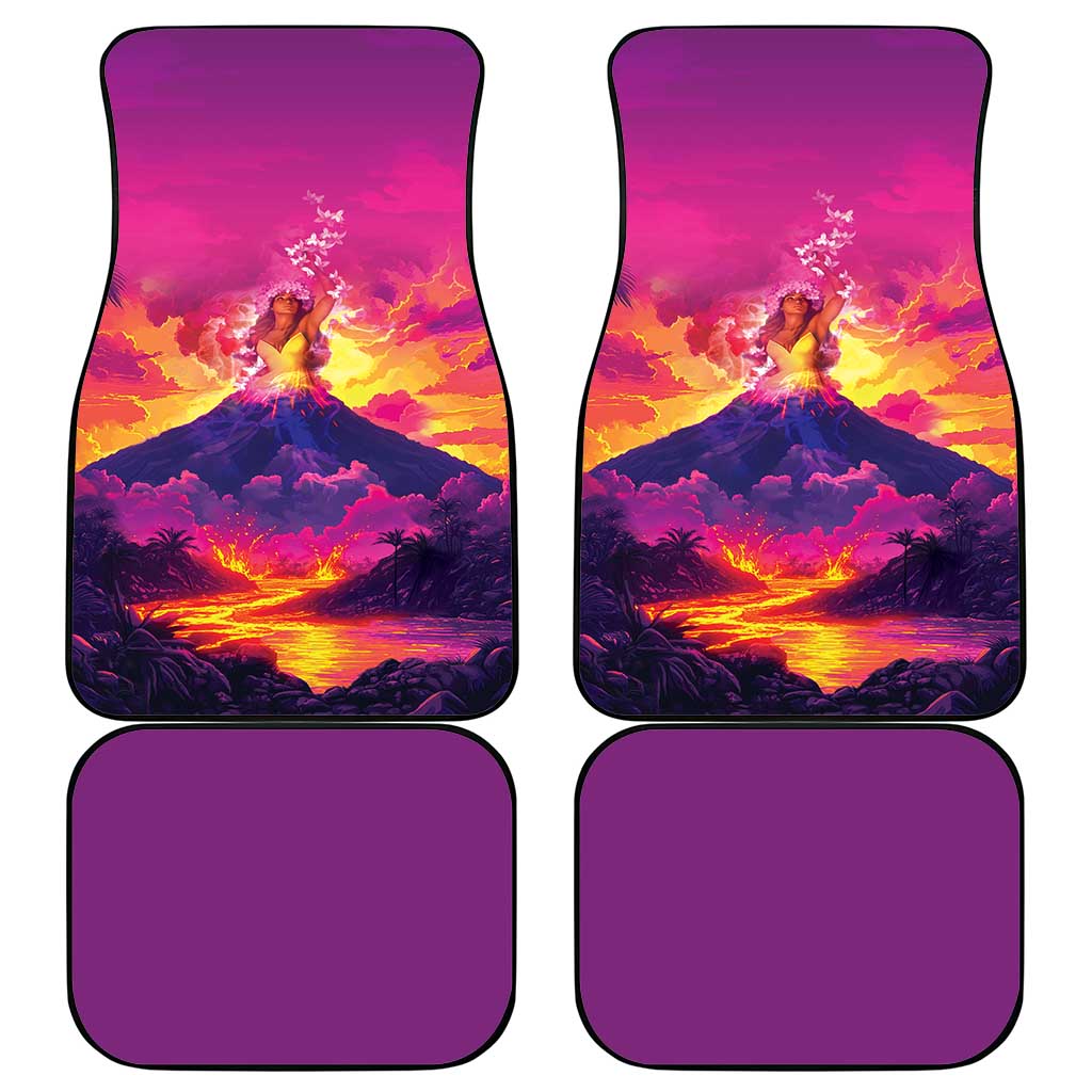 Hawaii Kilauea Volcano Car Mats There Is Pele Goddess Of The Volcano LT05 - Polynesian Pride