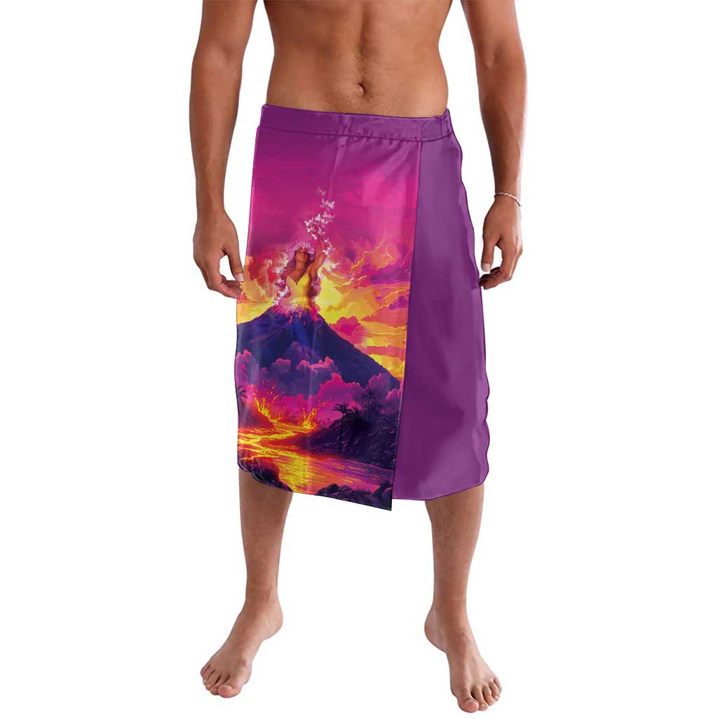 Hawaii Kilauea Volcano Lavalava There Is Pele Goddess Of The Volcano LT05 Purple - Polynesian Pride