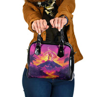 Hawaii Kilauea Volcano Shoulder Handbag There Is Pele Goddess Of The Volcano LT05 One Size Purple - Polynesian Pride