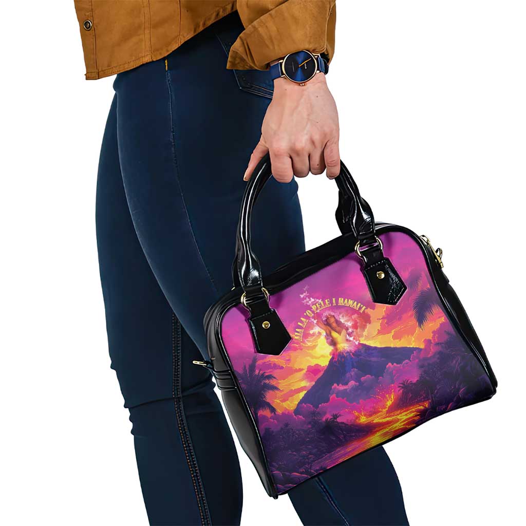 Hawaii Kilauea Volcano Shoulder Handbag There Is Pele Goddess Of The Volcano LT05 - Polynesian Pride
