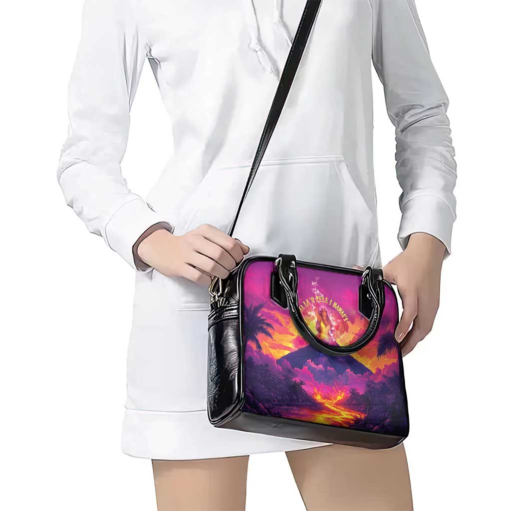 Hawaii Kilauea Volcano Shoulder Handbag There Is Pele Goddess Of The Volcano LT05 - Polynesian Pride