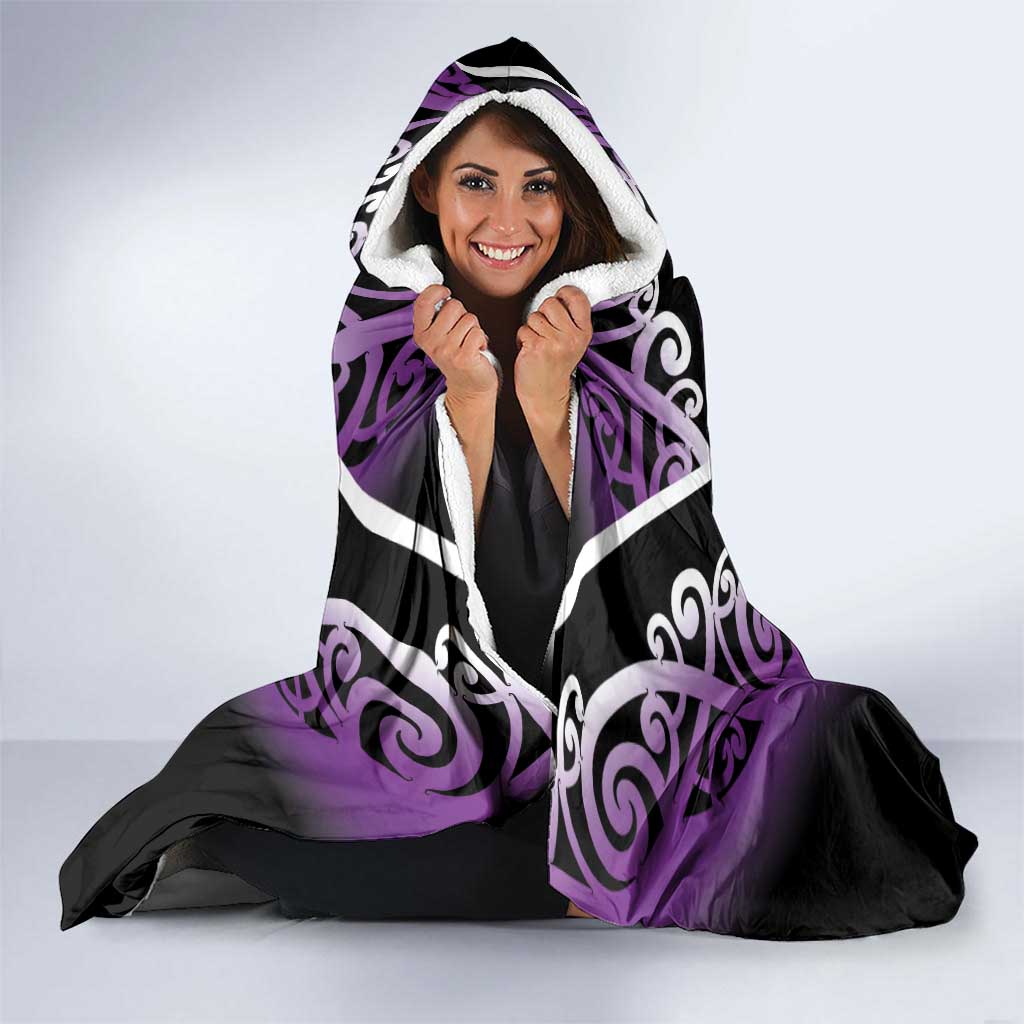 Aotearoa Moriori Hooded Blanket Maori Pattern New Zealand LT05 - Polynesian Pride