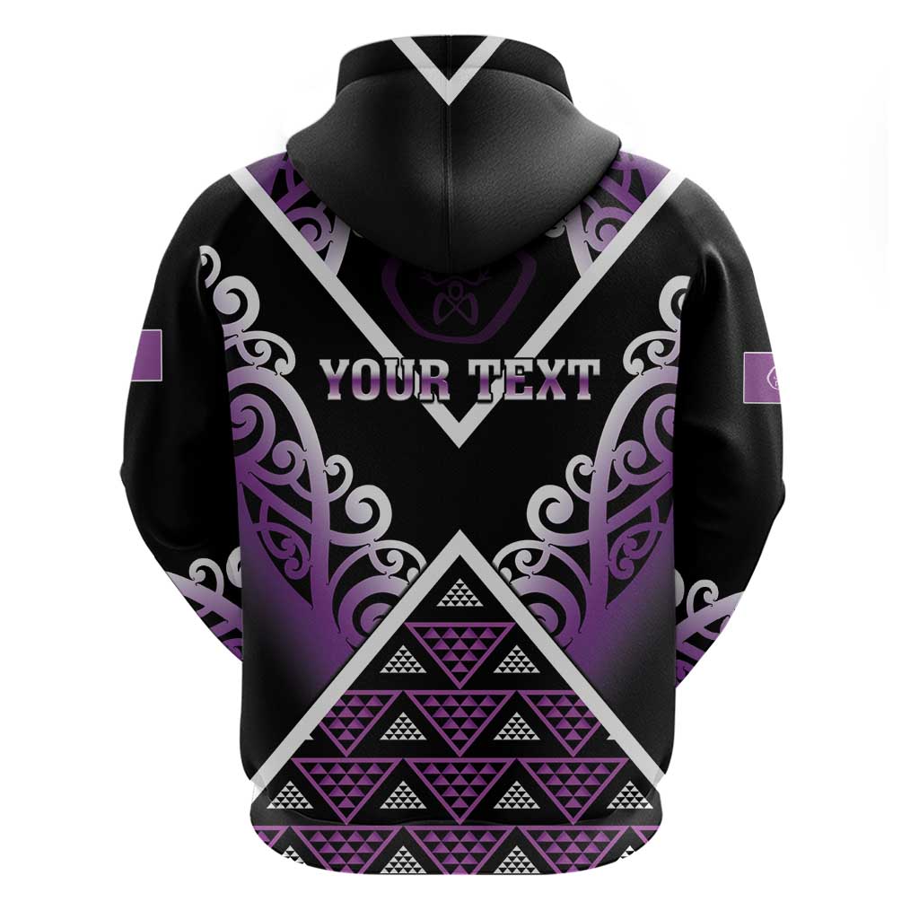 Personalised Aotearoa Moriori Hoodie Maori Pattern New Zealand LT05 - Polynesian Pride