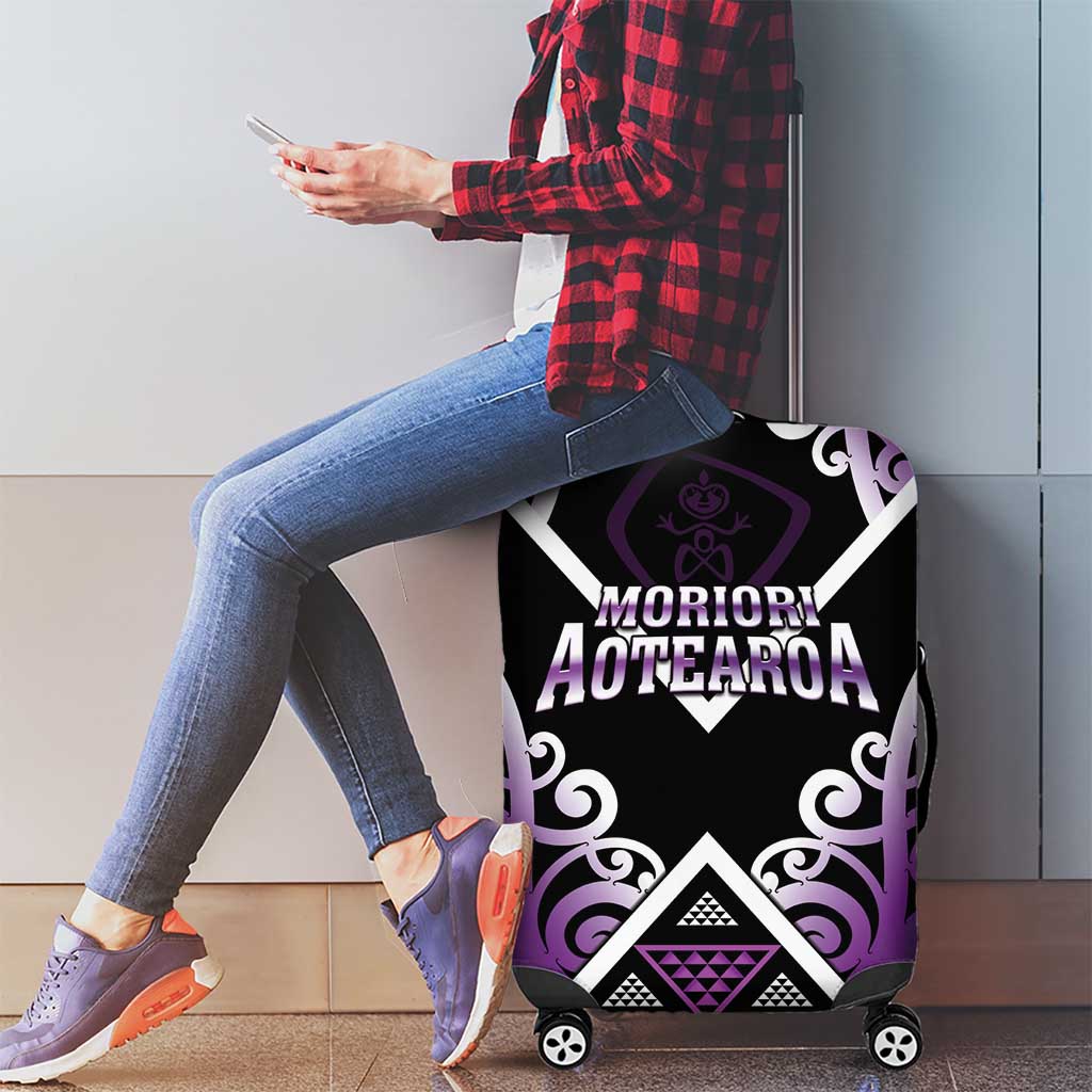Aotearoa Moriori Luggage Cover Maori Pattern New Zealand LT05 - Polynesian Pride