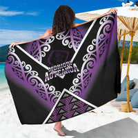 Aotearoa Moriori Sarong Maori Pattern New Zealand LT05 One Size 44 x 66 inches Purple - Polynesian Pride