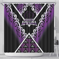 Aotearoa Moriori Shower Curtain Maori Pattern New Zealand LT05 - Polynesian Pride