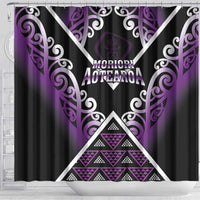 Aotearoa Moriori Shower Curtain Maori Pattern New Zealand LT05 - Polynesian Pride