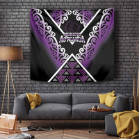 Aotearoa Moriori Tapestry Maori Pattern New Zealand LT05 Purple - Polynesian Pride