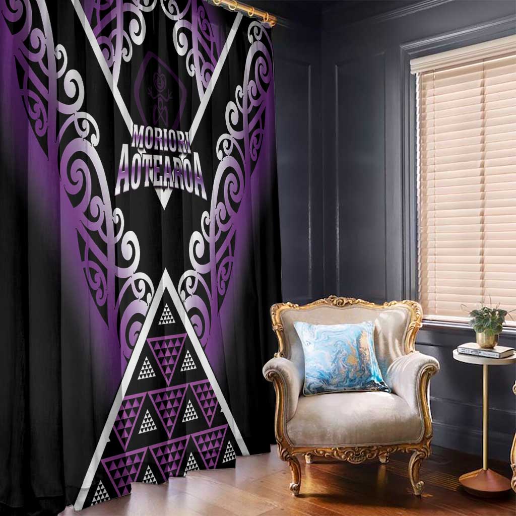 Aotearoa Moriori Window Curtain Maori Pattern New Zealand LT05 - Polynesian Pride