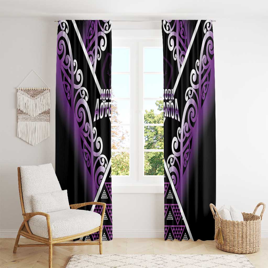 Aotearoa Moriori Window Curtain Maori Pattern New Zealand LT05 - Polynesian Pride