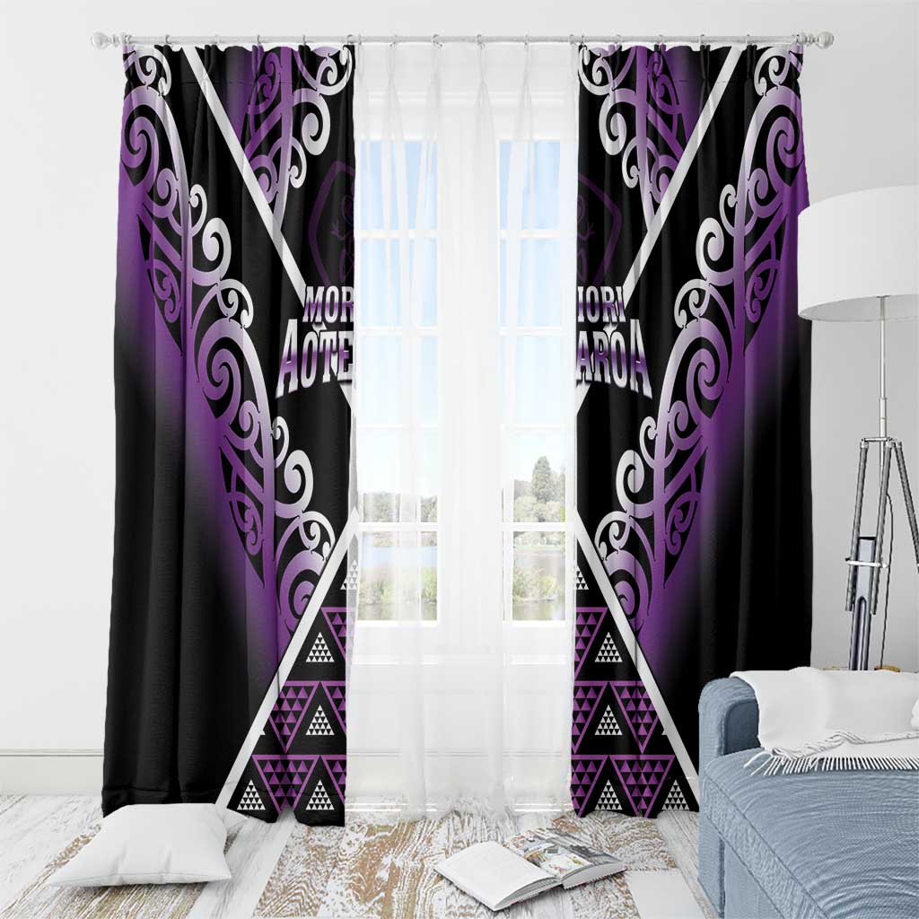 Aotearoa Moriori Window Curtain Maori Pattern New Zealand LT05 - Polynesian Pride