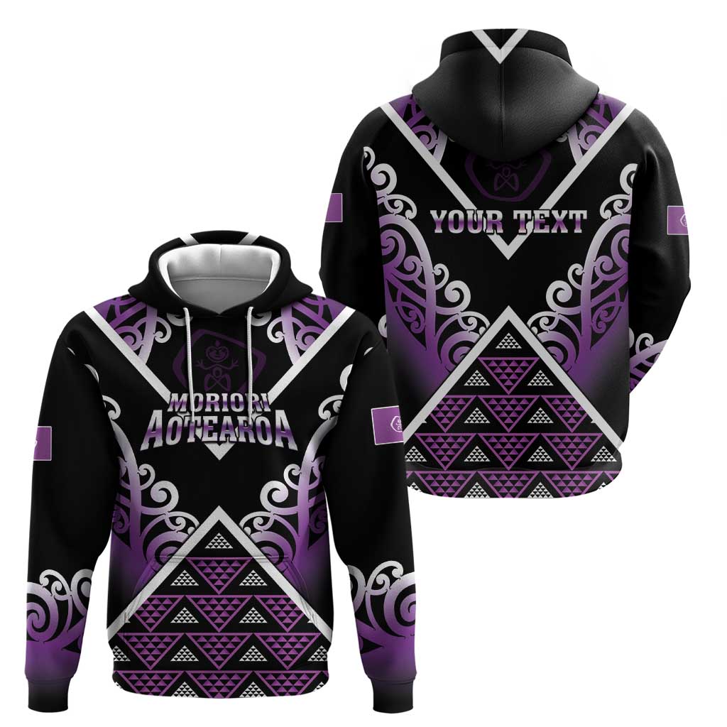 Personalised Aotearoa Moriori Zip Hoodie Maori Pattern New Zealand LT05 - Polynesian Pride