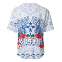 Happy Kosrae Liberation Day Baseball Jersey Polynesian Shark Turtle Motif LT05 - Polynesian Pride