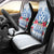 Happy Kosrae Liberation Day Car Seat Cover Polynesian Shark Turtle Motif