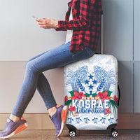 Happy Kosrae Liberation Day Luggage Cover Polynesian Shark Turtle Motif LT05 - Polynesian Pride