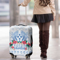 Happy Kosrae Liberation Day Luggage Cover Polynesian Shark Turtle Motif LT05 - Polynesian Pride