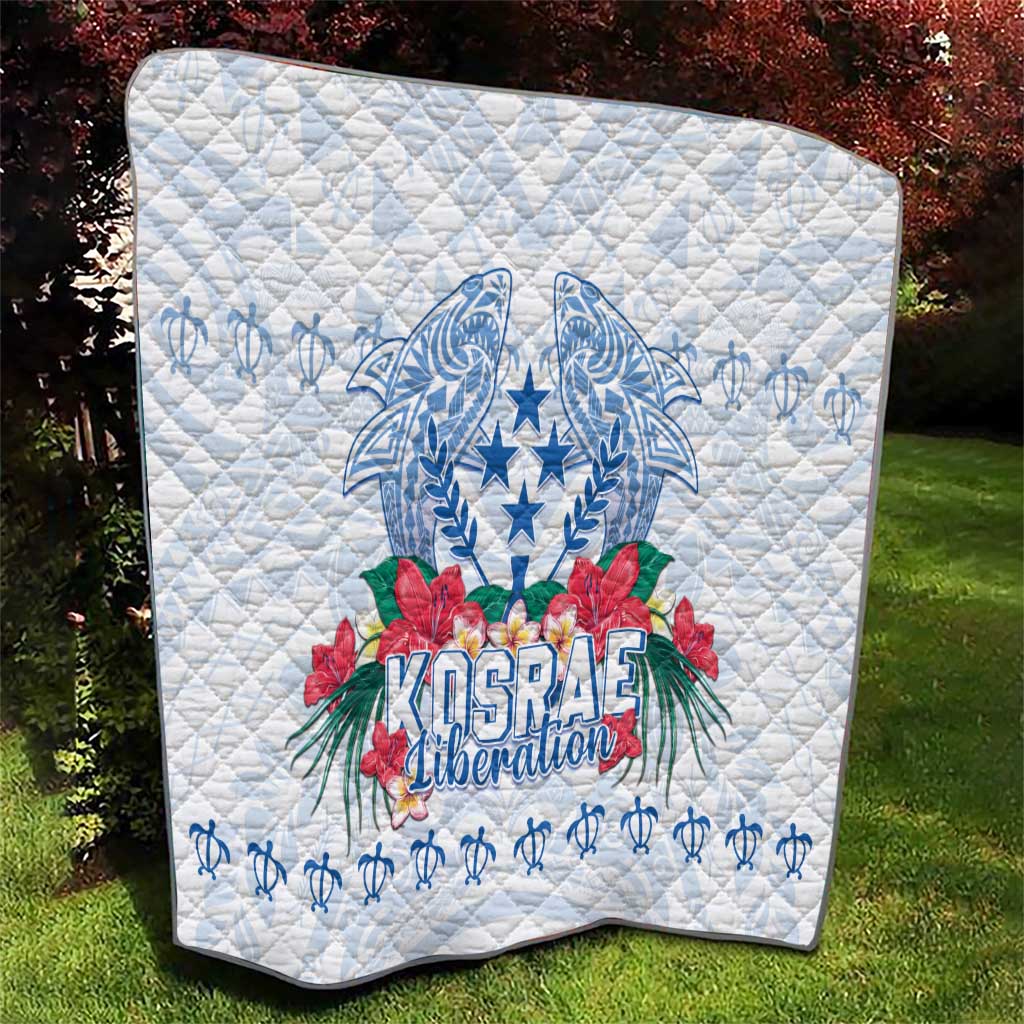 Happy Kosrae Liberation Day Quilt Polynesian Shark Turtle Motif LT05 - Polynesian Pride