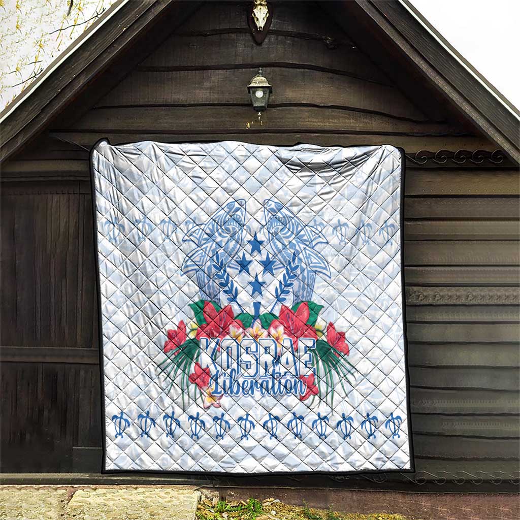 Happy Kosrae Liberation Day Quilt Polynesian Shark Turtle Motif LT05 - Polynesian Pride