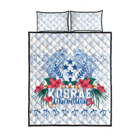 Happy Kosrae Liberation Day Quilt Bed Set Polynesian Shark Turtle Motif LT05 - Polynesian Pride