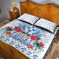 Happy Kosrae Liberation Day Quilt Bed Set Polynesian Shark Turtle Motif LT05 - Polynesian Pride