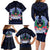 Happy Pohnpei Liberation Day Family Matching Long Sleeve Bodycon Dress and Hawaiian Shirt Polynesian Shark Turtle Motif