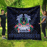 Happy Pohnpei Liberation Day Quilt Polynesian Shark Turtle Motif LT05 - Polynesian Pride
