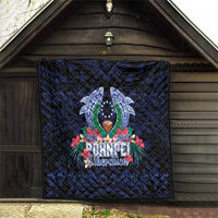 Happy Pohnpei Liberation Day Quilt Polynesian Shark Turtle Motif LT05 - Polynesian Pride