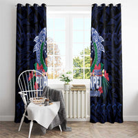 Happy Pohnpei Liberation Day Window Curtain Polynesian Shark Turtle Motif LT05 - Polynesian Pride