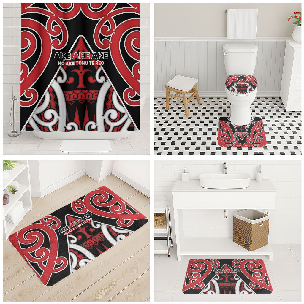 New Zealand Maori Language Week Bathroom Set Mo Ake Tonu Te Reo LT05 - Polynesian Pride
