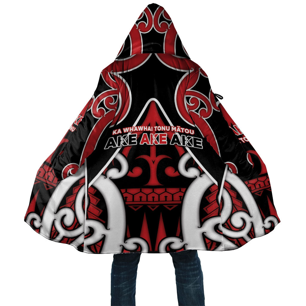 New Zealand Maori Language Week Cloak Mo Ake Tonu Te Reo LT05 Unisex Black - Polynesian Pride