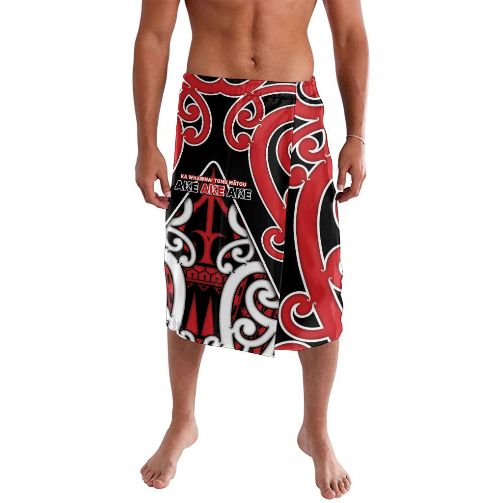 New Zealand Maori Language Week Lavalava Mo Ake Tonu Te Reo LT05 Black - Polynesian Pride