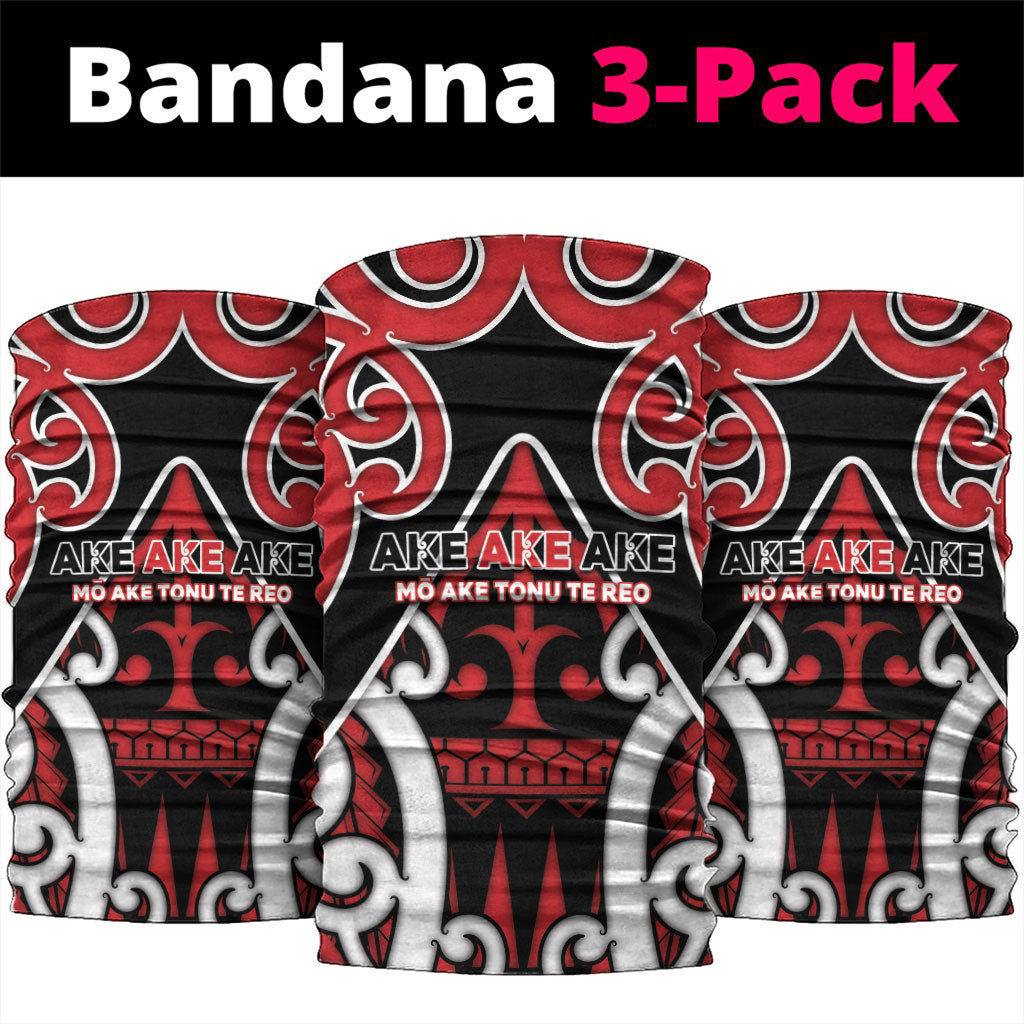 New Zealand Maori Language Week Neck Gaiter Mo Ake Tonu Te Reo LT05 package One Size: 25*50cm Black - Polynesian Pride