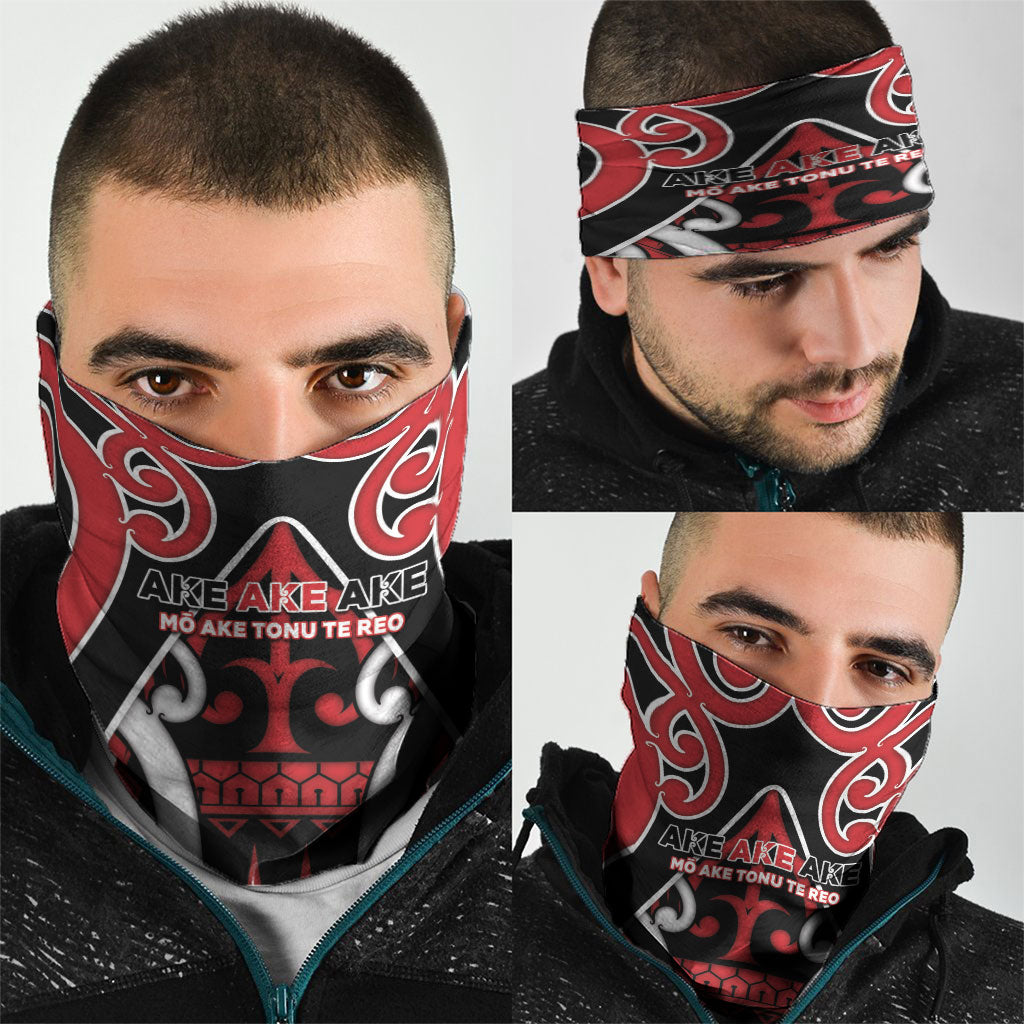 New Zealand Maori Language Week Neck Gaiter Mo Ake Tonu Te Reo LT05 - Polynesian Pride