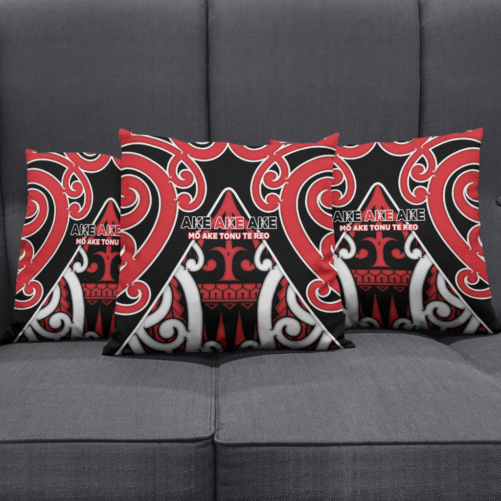New Zealand Maori Language Week Pillow Cover Mo Ake Tonu Te Reo LT05 - Polynesian Pride