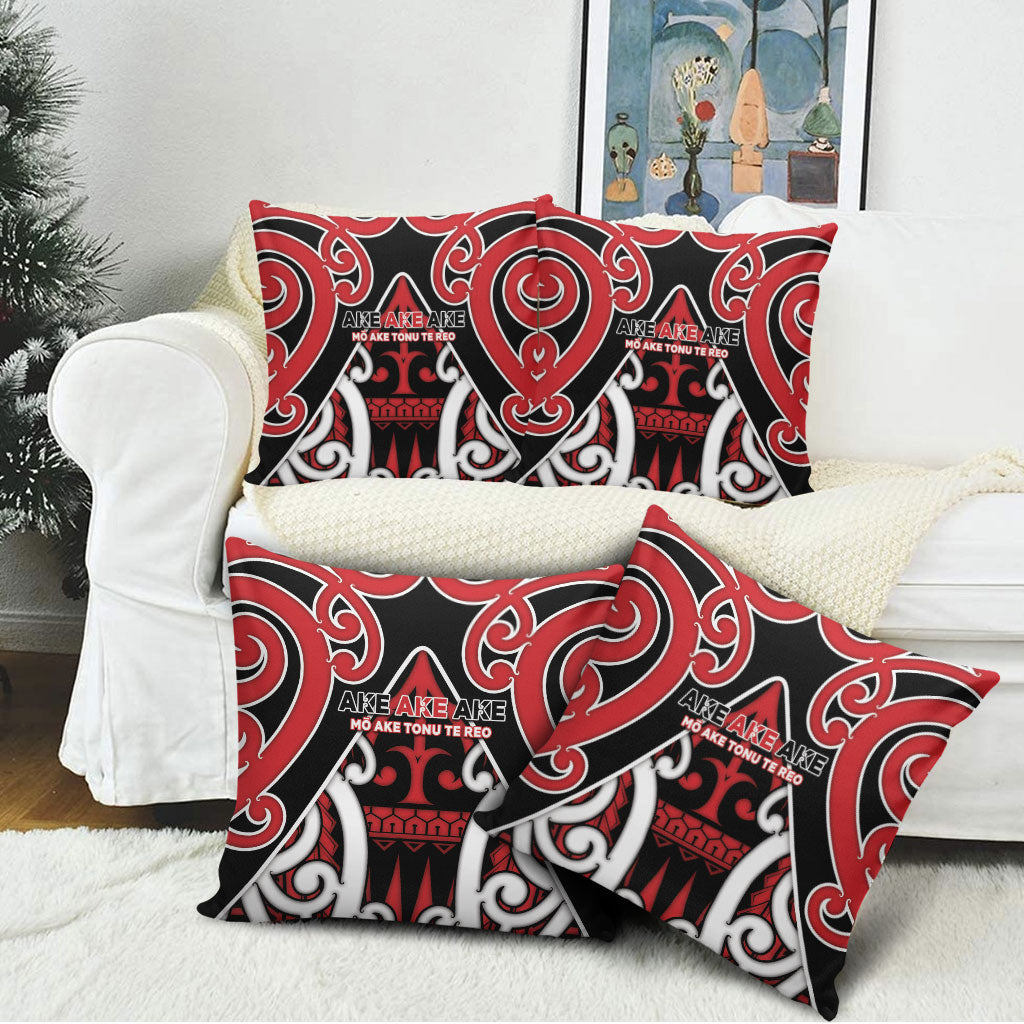 New Zealand Maori Language Week Pillow Cover Mo Ake Tonu Te Reo LT05 - Polynesian Pride
