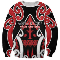 New Zealand Maori Language Week Sweatshirt Mo Ake Tonu Te Reo LT05 Unisex Black - Polynesian Pride