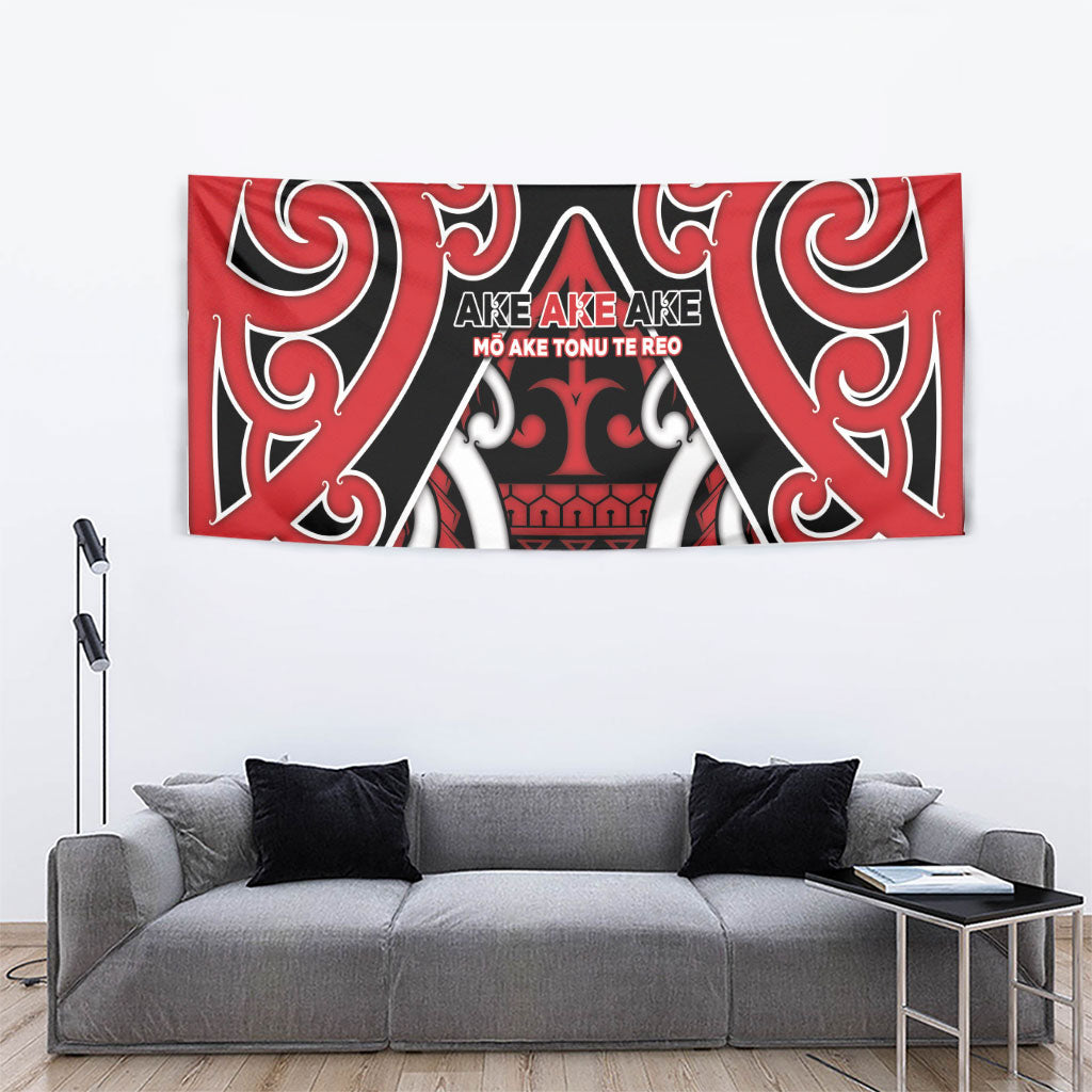 New Zealand Maori Language Week Tapestry Mo Ake Tonu Te Reo LT05 - Polynesian Pride