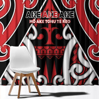 New Zealand Maori Language Week Window Curtain Mo Ake Tonu Te Reo LT05 - Polynesian Pride