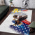 Filipino American History Month Area Rug Bald Eagle Tarsier Together