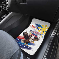Filipino American History Month Car Mats Bald Eagle Tarsier Together LT05 - Polynesian Pride