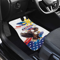 Filipino American History Month Car Mats Bald Eagle Tarsier Together LT05 - Polynesian Pride