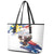 Filipino American History Month Leather Tote Bag Bald Eagle Tarsier Together