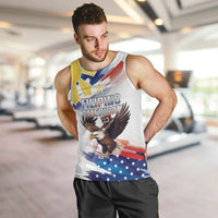 Filipino American History Month Men Tank Top Bald Eagle Tarsier Together LT05 White - Polynesian Pride
