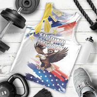 Filipino American History Month Men Tank Top Bald Eagle Tarsier Together LT05 - Polynesian Pride